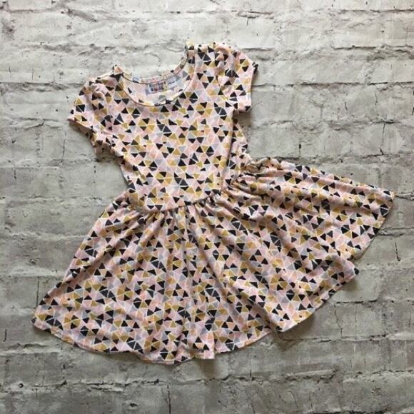 Dot Dot Smile Dress, Geometric Triangles - Picture 1 of 5